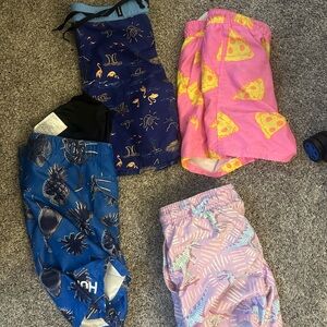 Colorful Patterned Swim Shorts Set boys